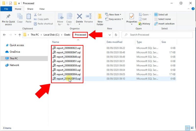 sql files moved to processed folder